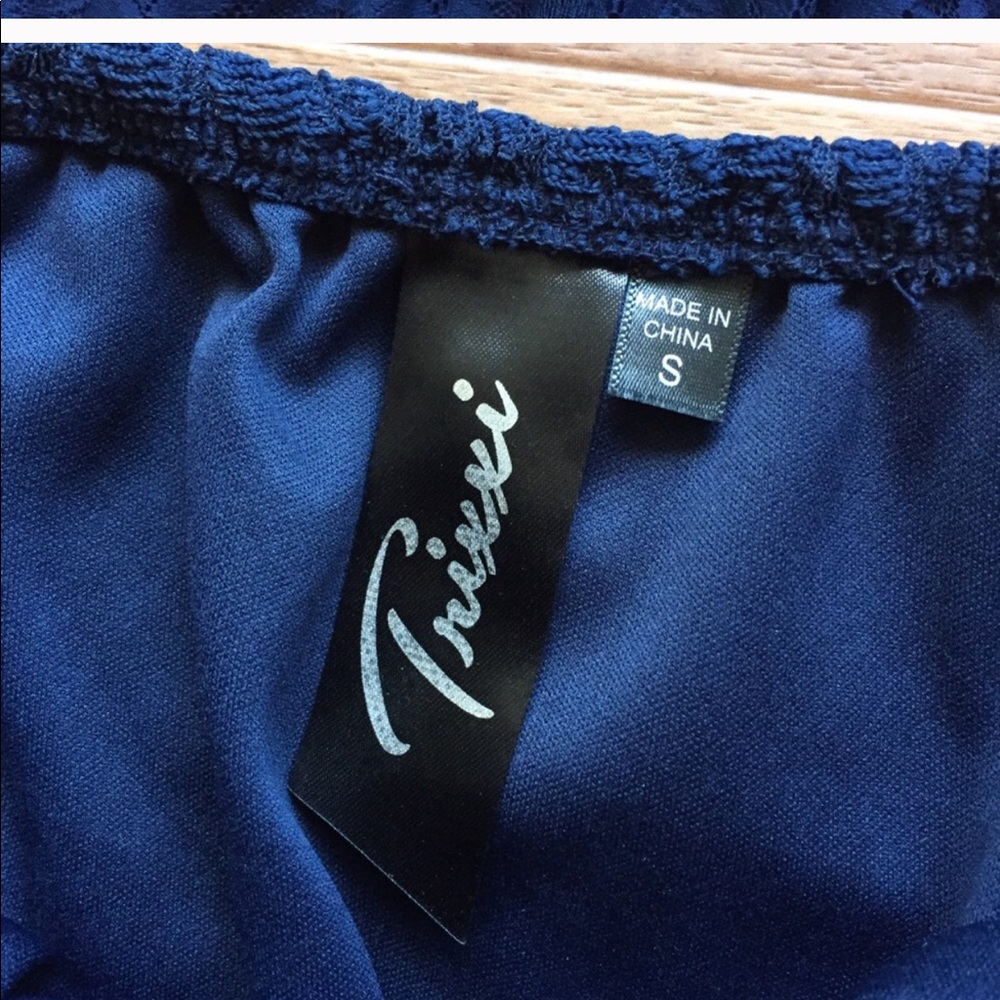 Blue high low dress - Picture 3 of 3